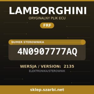 Oryginalny plik FRF LAMBORGHINI 4N0907777AQ wersja 2135 - sklep szarbi.net