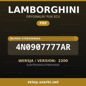 Oryginalny plik FRF LAMBORGHINI 4N0907777AR wersja 2200 - sklep szarbi.net