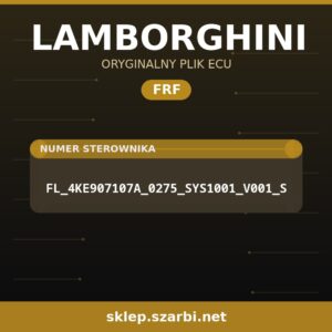 Oryginalny plik FRF LAMBORGHINI FL_4KE907107A_0275_SYS1001_V001_S - sklep szarbi.net