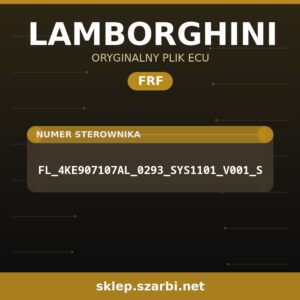 Oryginalny plik FRF LAMBORGHINI FL_4KE907107AL_0293_SYS1101_V001_S - sklep szarbi.net