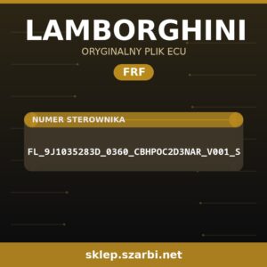 Oryginalny plik FRF LAMBORGHINI FL_9J1035283D_0360_CBHPOC2D3NAR_V001_S - sklep szarbi.net