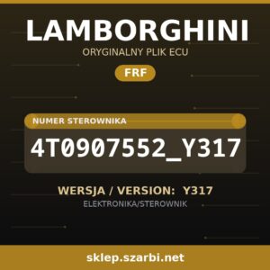 Oryginalny plik FRF LAMBORGHINI 4T0907552_Y317 wersja Y317 - sklep szarbi.net