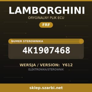 Oryginalny plik FRF LAMBORGHINI 4K1907468 wersja Y612 - sklep szarbi.net