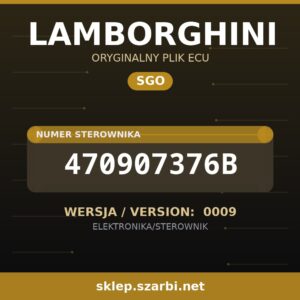 Oryginalny plik SGO LAMBORGHINI 470907376B wersja 0009 - sklep szarbi.net
