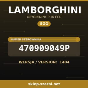 Oryginalny plik SGO LAMBORGHINI 470909049P wersja 1404 - sklep szarbi.net