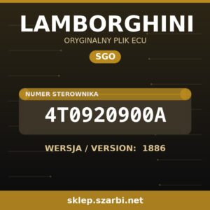 Oryginalny plik SGO LAMBORGHINI 4T0920900A wersja 1886 - sklep szarbi.net