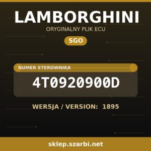 Oryginalny plik SGO LAMBORGHINI 4T0920900D wersja 1895 - sklep szarbi.net