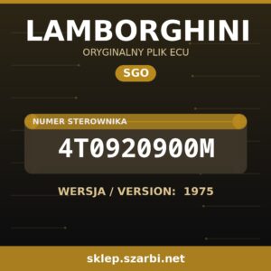 Oryginalny plik SGO LAMBORGHINI 4T0920900M wersja 1975 - sklep szarbi.net