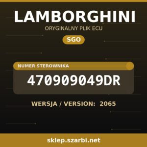 Oryginalny plik SGO LAMBORGHINI 470909049DR wersja 2065 - sklep szarbi.net