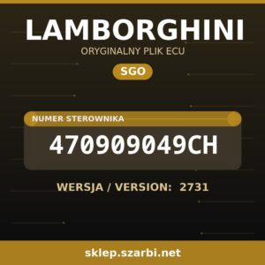 Oryginalny plik SGO LAMBORGHINI 470909049CH wersja 2731 - sklep szarbi.net