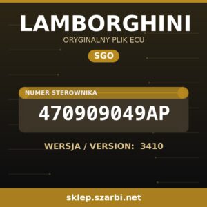 Oryginalny plik SGO LAMBORGHINI 470909049AP wersja 3410 - sklep szarbi.net