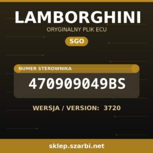 Oryginalny plik SGO LAMBORGHINI 470909049BS wersja 3720 - sklep szarbi.net