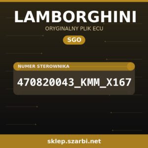 Oryginalny plik SGO LAMBORGHINI 470820043_KMM_X167 - sklep szarbi.net