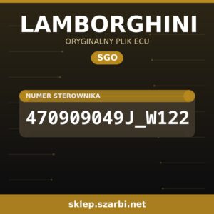 Oryginalny plik SGO LAMBORGHINI 470909049J_W122 - sklep szarbi.net