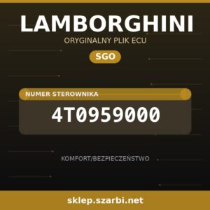 Oryginalny plik SGO LAMBORGHINI 4T0959000 - sklep szarbi.net