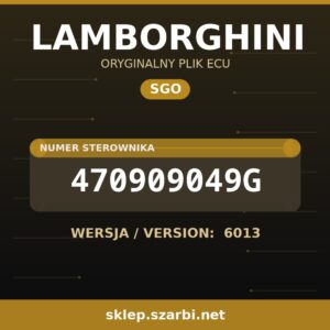 Oryginalny plik SGO LAMBORGHINI 470909049G wersja 6013 - sklep szarbi.net