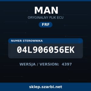 Oryginalny plik FRF MAN 04L906056EK wersja 4397 - sklep szarbi.net