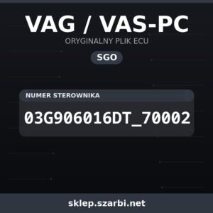 Oryginalny plik SGO VAG / VAS-PC 03G906016DT_70002 - sklep szarbi.net