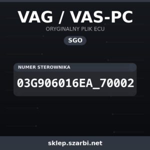 Oryginalny plik SGO VAG / VAS-PC 03G906016EA_70002 - sklep szarbi.net