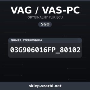 Oryginalny plik SGO VAG / VAS-PC 03G906016FP_80102 - sklep szarbi.net