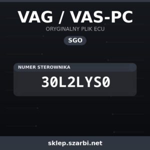 Oryginalny plik SGO VAG / VAS-PC 30L2LYS0 - sklep szarbi.net