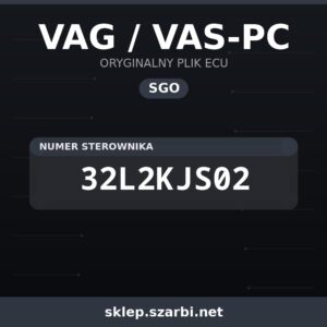 Oryginalny plik SGO VAG / VAS-PC 32L2KJS02 - sklep szarbi.net