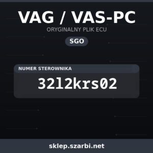 Oryginalny plik SGO VAG / VAS-PC 32l2krs02 - sklep szarbi.net
