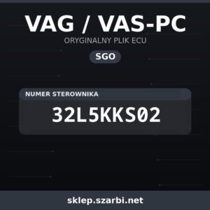 Oryginalny plik SGO VAG / VAS-PC 32L5KKS02 - sklep szarbi.net