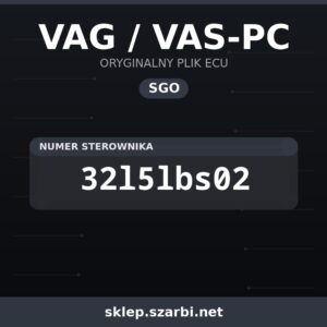 Oryginalny plik SGO VAG / VAS-PC 32l5lbs02 - sklep szarbi.net
