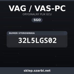 Oryginalny plik SGO VAG / VAS-PC 32L5LGS02 - sklep szarbi.net