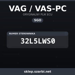 Oryginalny plik SGO VAG / VAS-PC 32L5LWS0 - sklep szarbi.net