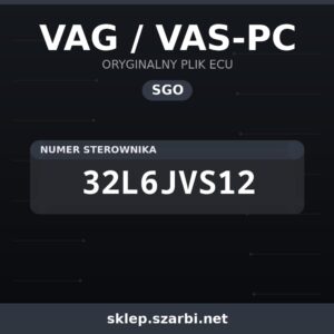 Oryginalny plik SGO VAG / VAS-PC 32L6JVS12 - sklep szarbi.net