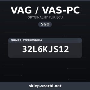 Oryginalny plik SGO VAG / VAS-PC 32L6KJS12 - sklep szarbi.net