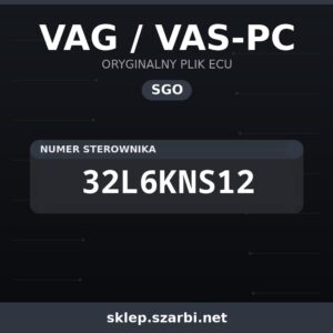 Oryginalny plik SGO VAG / VAS-PC 32L6KNS12 - sklep szarbi.net