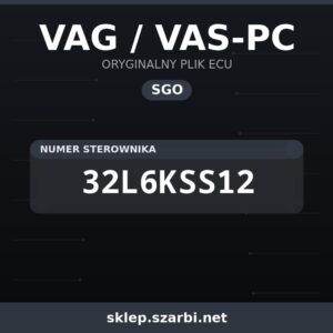 Oryginalny plik SGO VAG / VAS-PC 32L6KSS12 - sklep szarbi.net