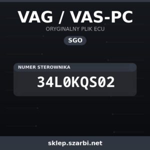 Oryginalny plik SGO VAG / VAS-PC 34L0KQS02 - sklep szarbi.net
