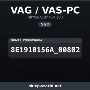 Oryginalny plik SGO VAG / VAS-PC 8E1910156A_00802 - sklep szarbi.net