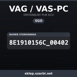 Oryginalny plik SGO VAG / VAS-PC 8E1910156C_00402 - sklep szarbi.net