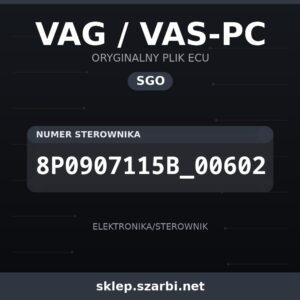 Oryginalny plik SGO VAG / VAS-PC 8P0907115B_00602 - sklep szarbi.net