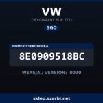 Oryginalny plik SGO VW 8E0909518BC wersja 0030 - sklep szarbi.net