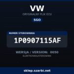 Oryginalny plik SGO VW 1P0907115AF wersja 0050 - sklep szarbi.net