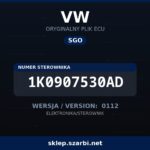 Oryginalny plik SGO VW 1K0907530AD wersja 0112 - sklep szarbi.net