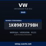 Oryginalny plik SGO VW 1K0907379BH wersja 0121 - sklep szarbi.net