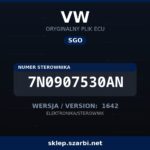 Oryginalny plik SGO VW 7N0907530AN wersja 1642 - sklep szarbi.net