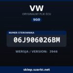 Oryginalny plik SGO VW 06J906026BM wersja 3946 - sklep szarbi.net