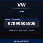 Oryginalny plik SGO VW 07K906055DE wersja 5688 - sklep szarbi.net